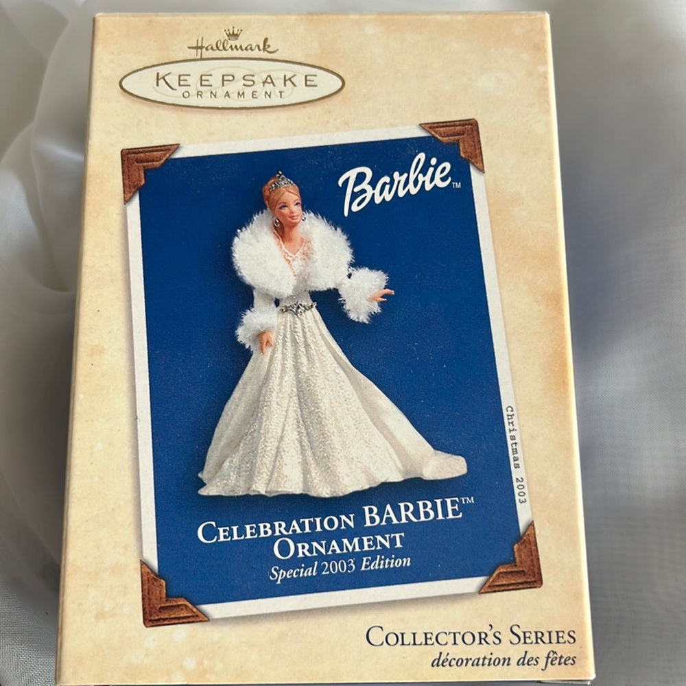 Vintage 2003 Celebration Barbie Hallmark Ornament, Special 2003 Edition